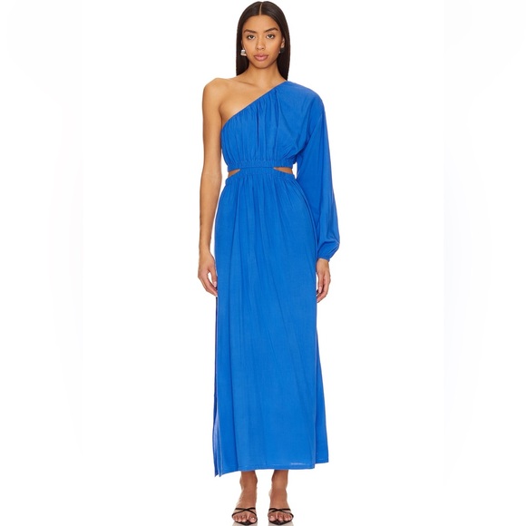 MINKPINK Dresses & Skirts - Blue one shoulder summer dress
